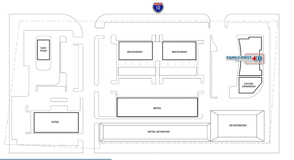 5410 East Fwy, Baytown, TX à louer - Plan d’étage - Image 2 de 2