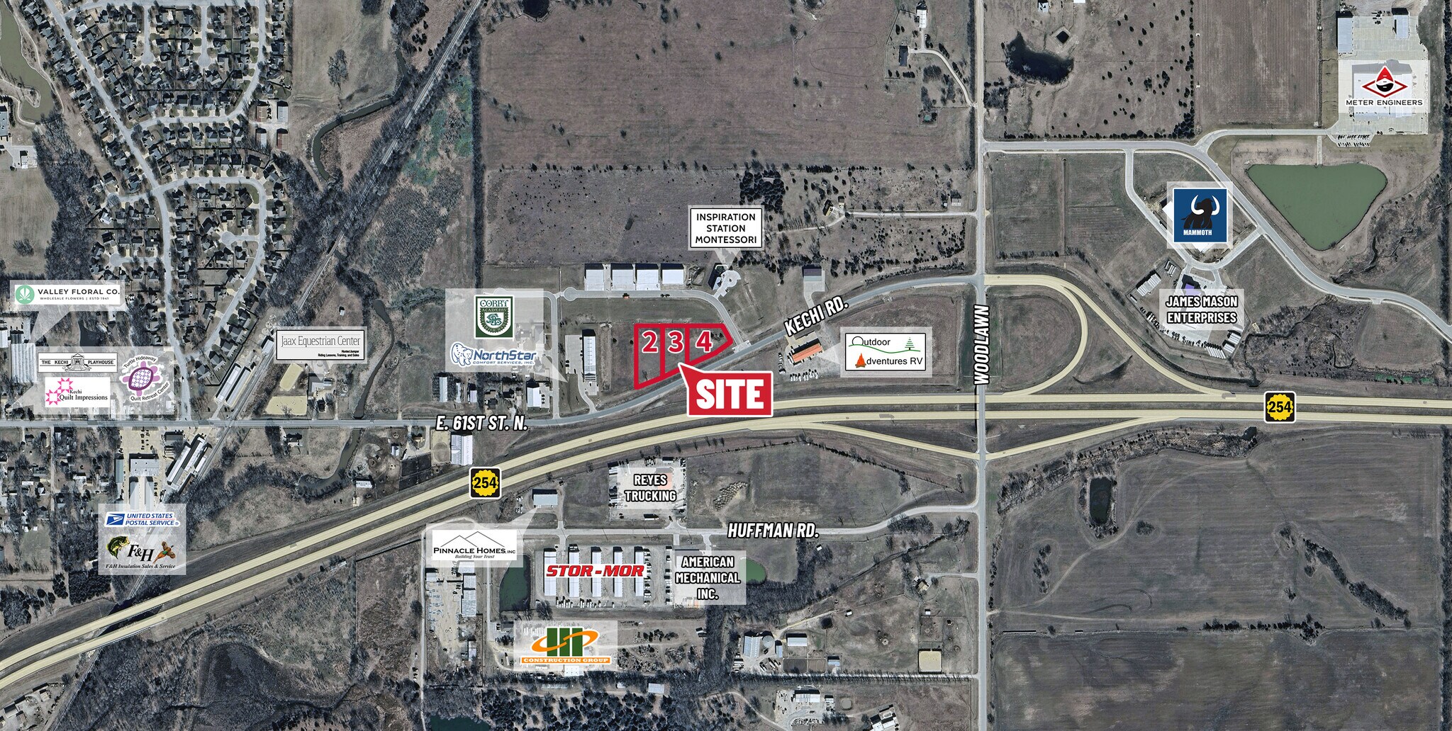 810 E Kechi Rd, Kechi, KS à louer Aérien- Image 1 de 3