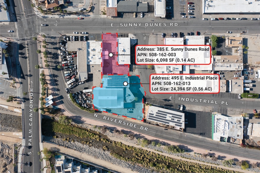 495 E Industrial Pl, Palm Springs, CA à vendre - Aérien - Image 1 de 41