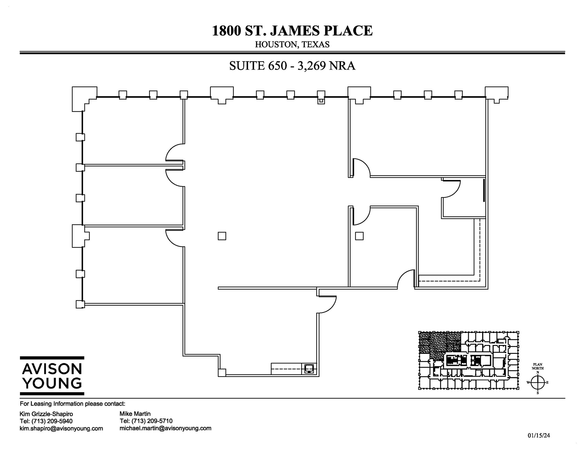 1800 St James Pl, Houston, TX for lease Floor Plan- Image 1 of 1