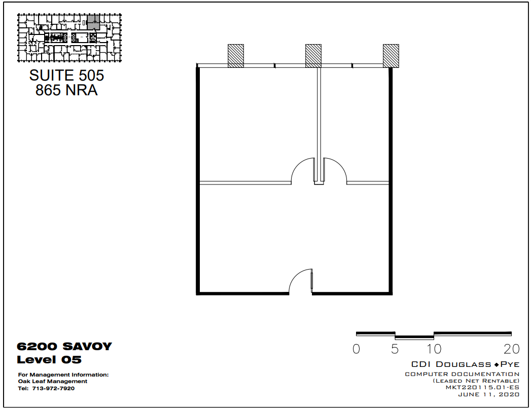 6200 Savoy Dr, Houston, TX for sale Floor Plan- Image 1 of 1