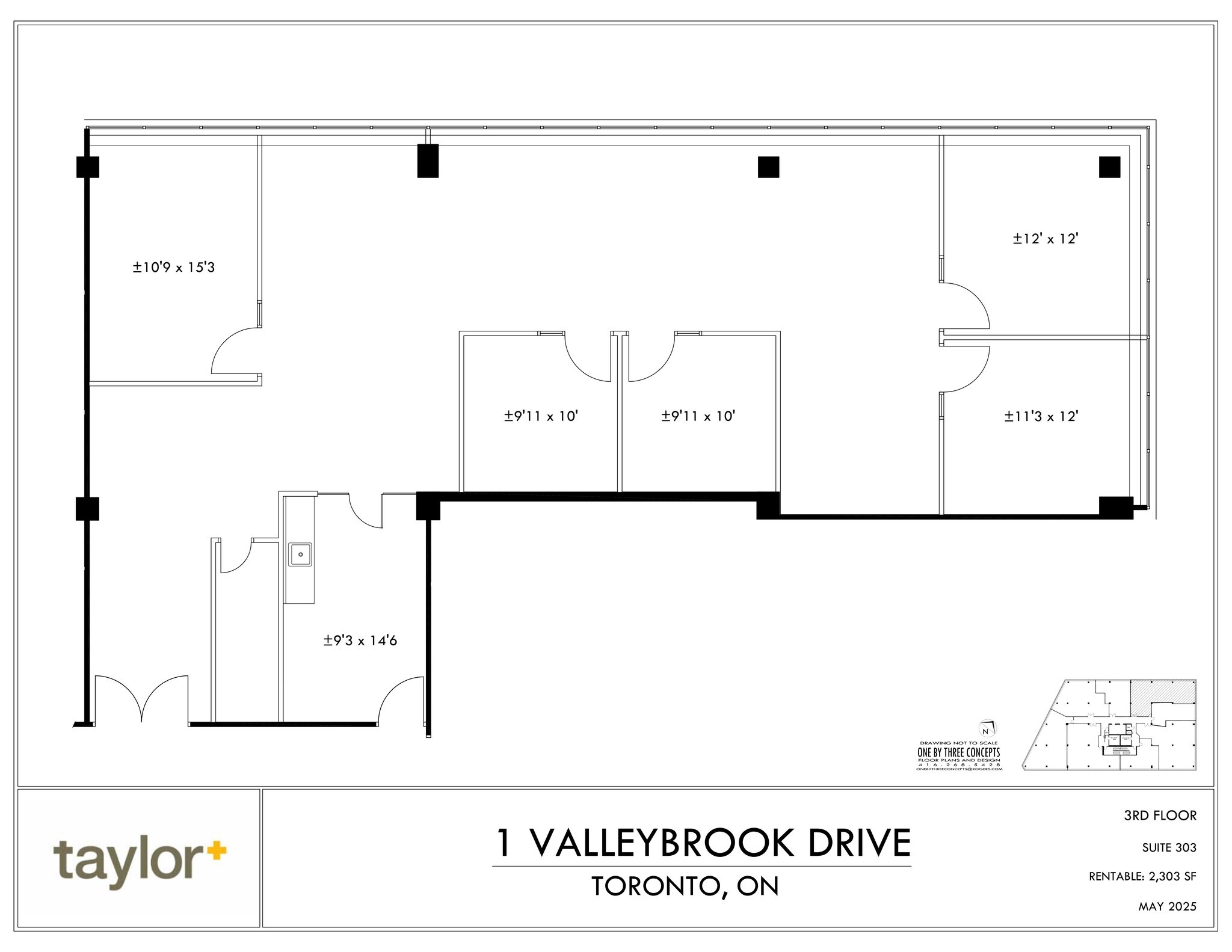 1 Valleybrook Dr, Toronto, ON à louer Plan de site- Image 1 de 1