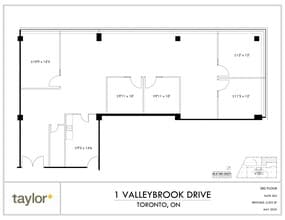 1 Valleybrook Dr, Toronto, ON à louer Plan de site- Image 1 de 1