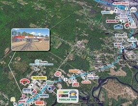 880 Central St, Franklin, NH - Aérien  Vue de la carte