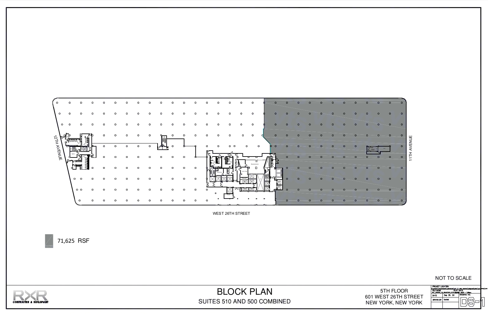 601 W 26th St, New York, NY for lease Floor Plan- Image 1 of 9