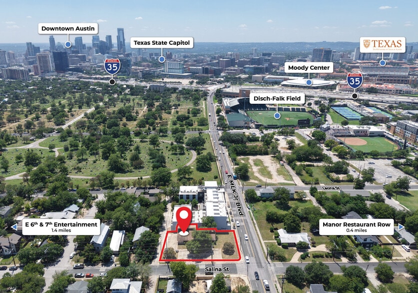 1709 E Martin Luther King Jr Blvd, Austin, TX for sale - Aerial - Image 2 of 11