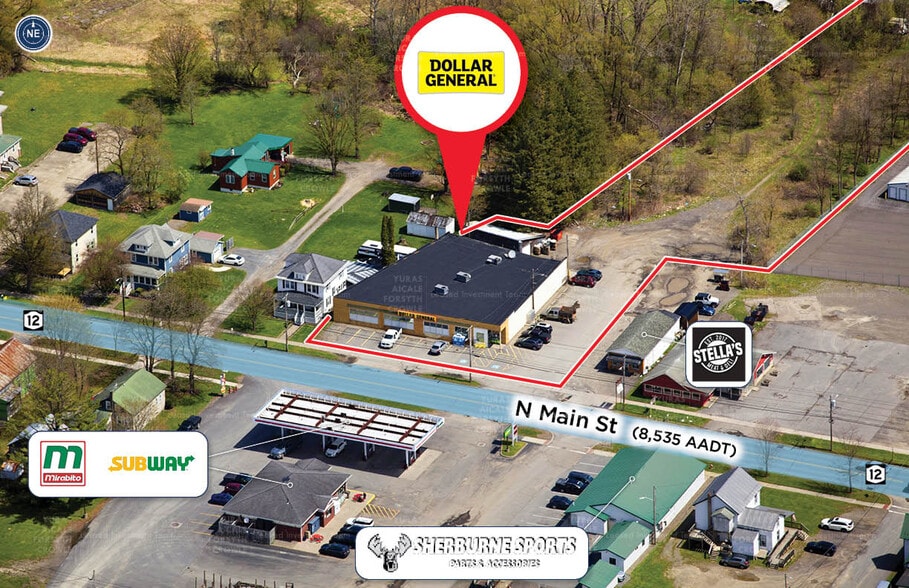 51 N Main St, Sherburne, NY à vendre - Aérien - Image 2 de 7