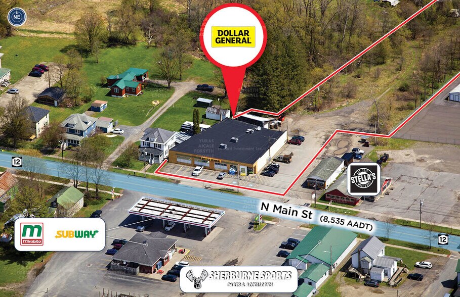 51 N Main St, Sherburne, NY à vendre - Aérien - Image 2 de 7