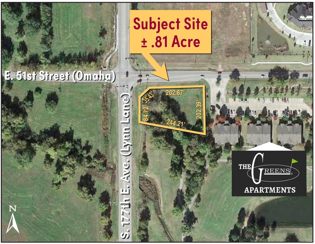 S 177th Ave & 51st E, Tulsa, OK à vendre Aérien- Image 1 de 9