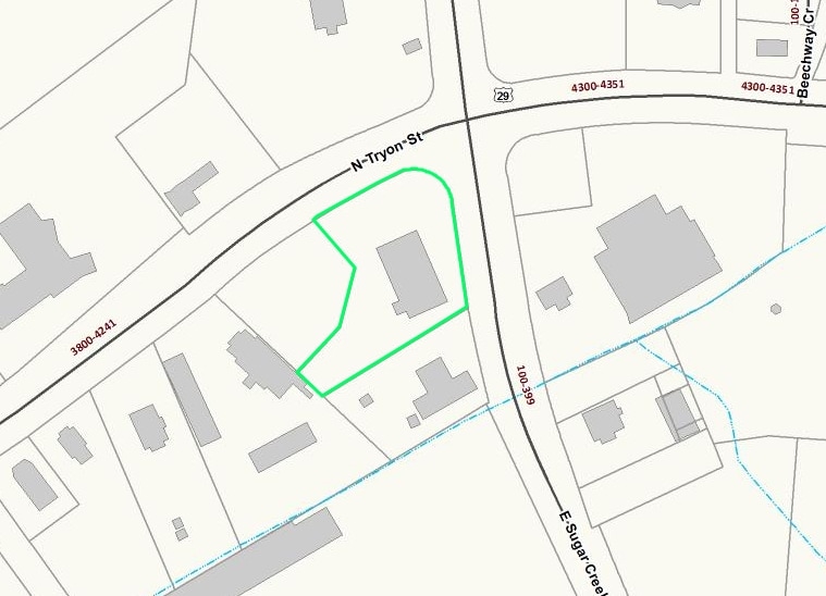 4220 N Tryon St, Charlotte, NC for lease - Plat Map - Image 2 of 4