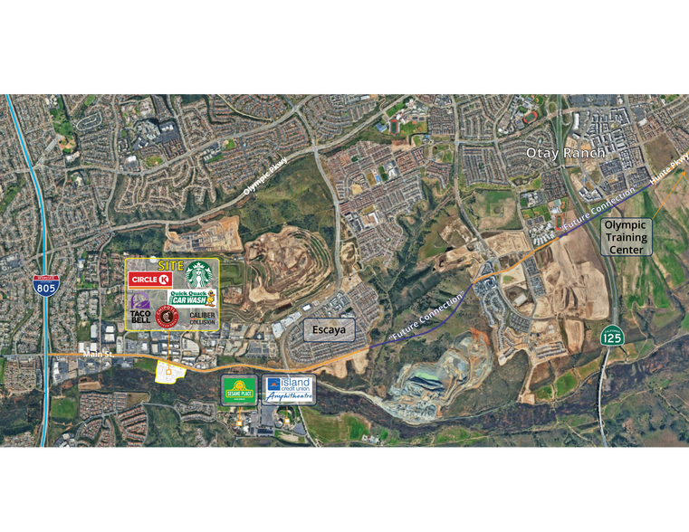 750 Main St, Chula Vista, CA for lease - Aerial - Image 2 of 3