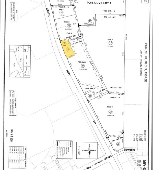 State Highway 111, Rancho Mirage, CA à vendre - Plan cadastral - Image 2 de 2