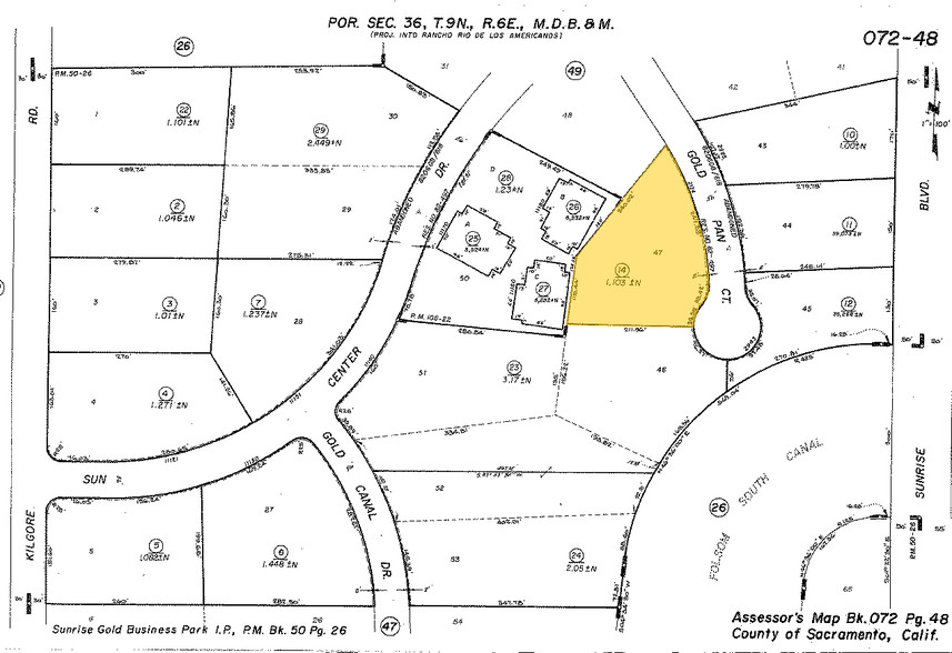 2934 Gold Pan Ct, Rancho Cordova, CA for lease - Plat Map - Image 2 of 8