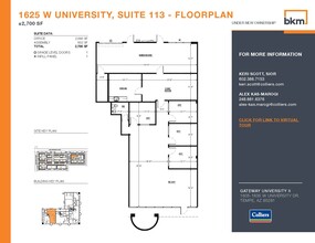 1705 W University Dr, Tempe, AZ à louer Plan d  tage- Image 1 de 1