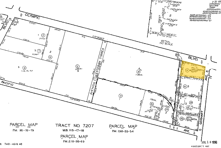 5700-5714 E Olympic Blvd, Commerce, CA à louer - Plan cadastral - Image 1 de 3