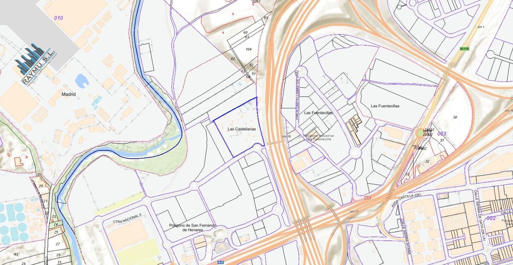 PJ. Polígono 2, 66B, San Fernando de Henares, Madrid à vendre Plan cadastral- Image 1 de 4