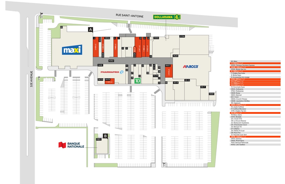 2760-3510 St Remembrance, Montréal, QC for lease - Site Plan - Image 2 of 2