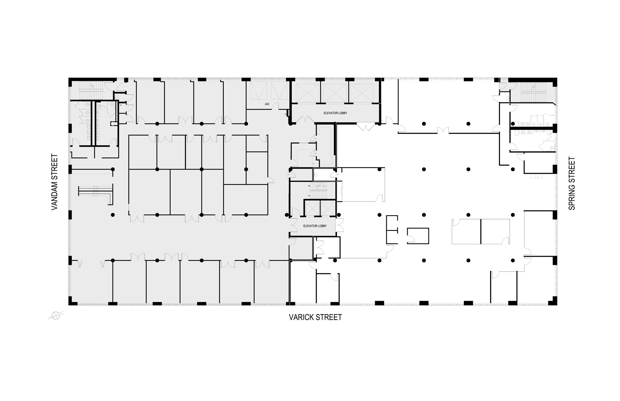 150 Varick St, New York, NY à louer Plan d’étage- Image 1 de 9