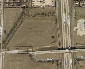 I 35, Sanger, TX - Aérien  Vue de la carte