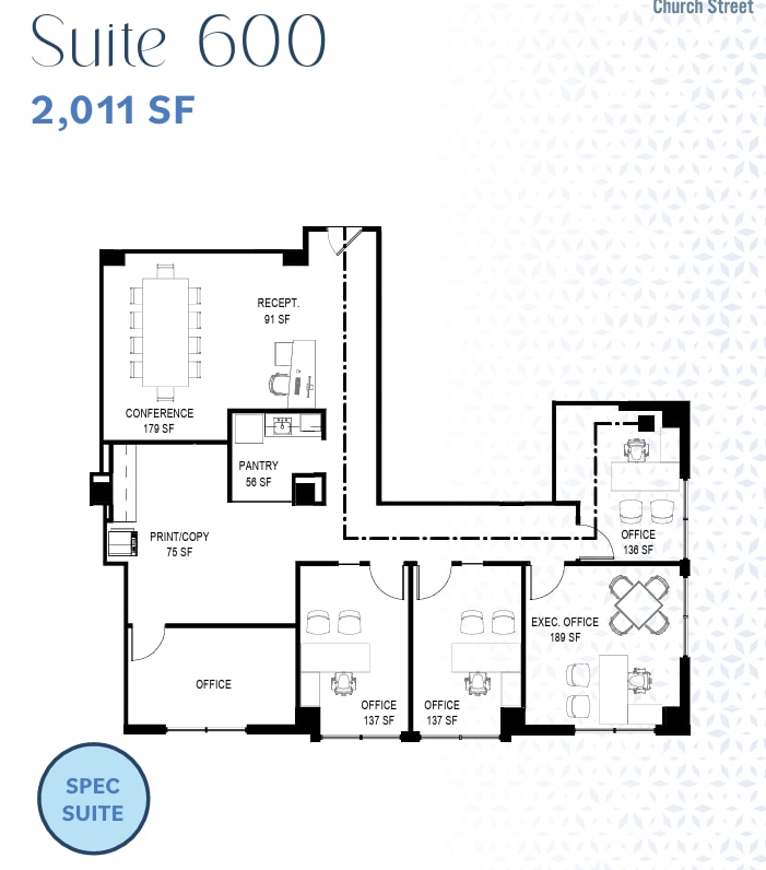 1 Church St, Rockville, MD à louer Plan d’étage- Image 1 de 1