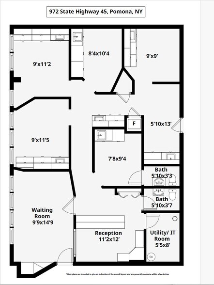 972 Rt 45, Pomona, NY à louer - Plan d’étage - Image 2 de 6
