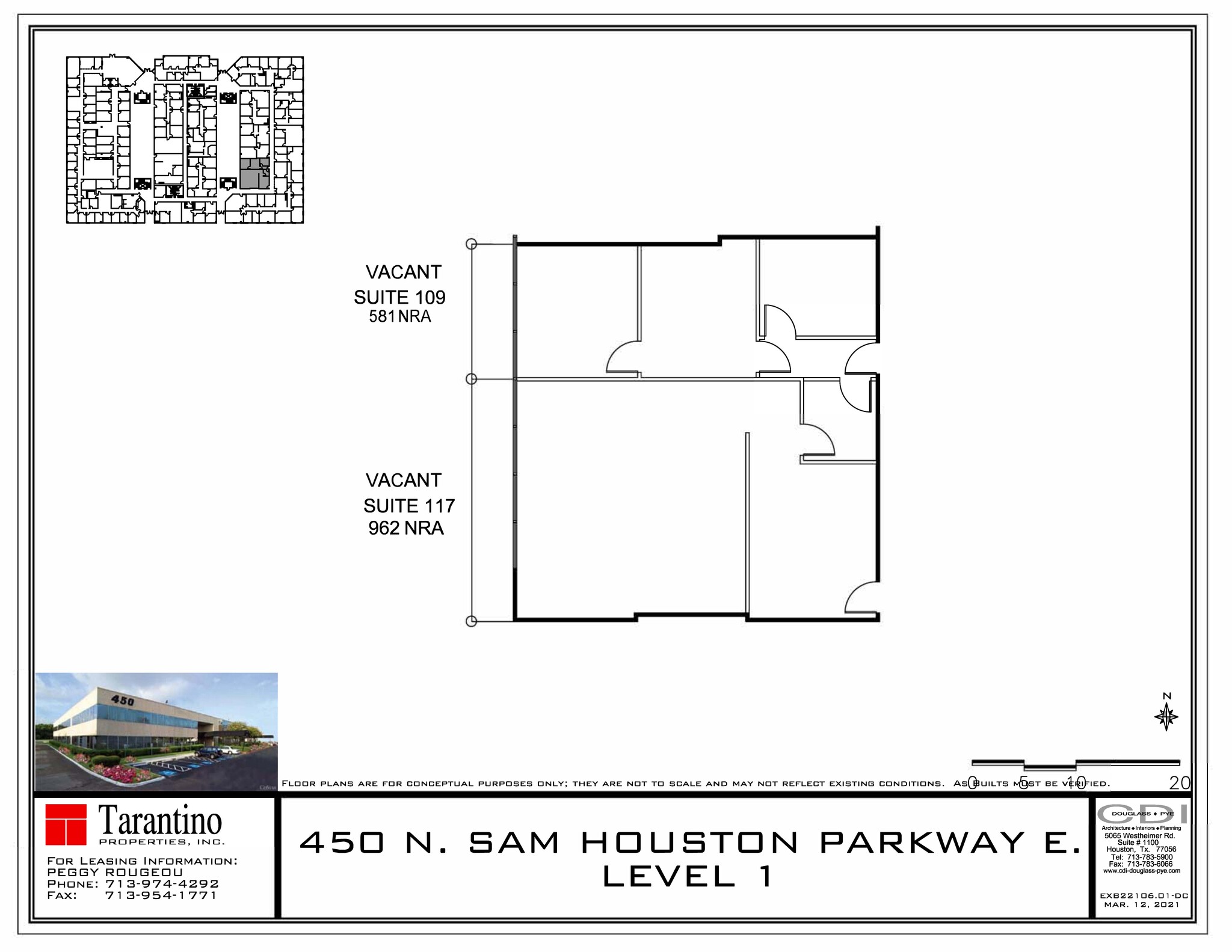 450 N Sam Houston Pky E, Houston, TX à louer Plan de site- Image 1 de 1