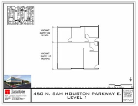 450 N Sam Houston Pky E, Houston, TX à louer Plan de site- Image 1 de 1