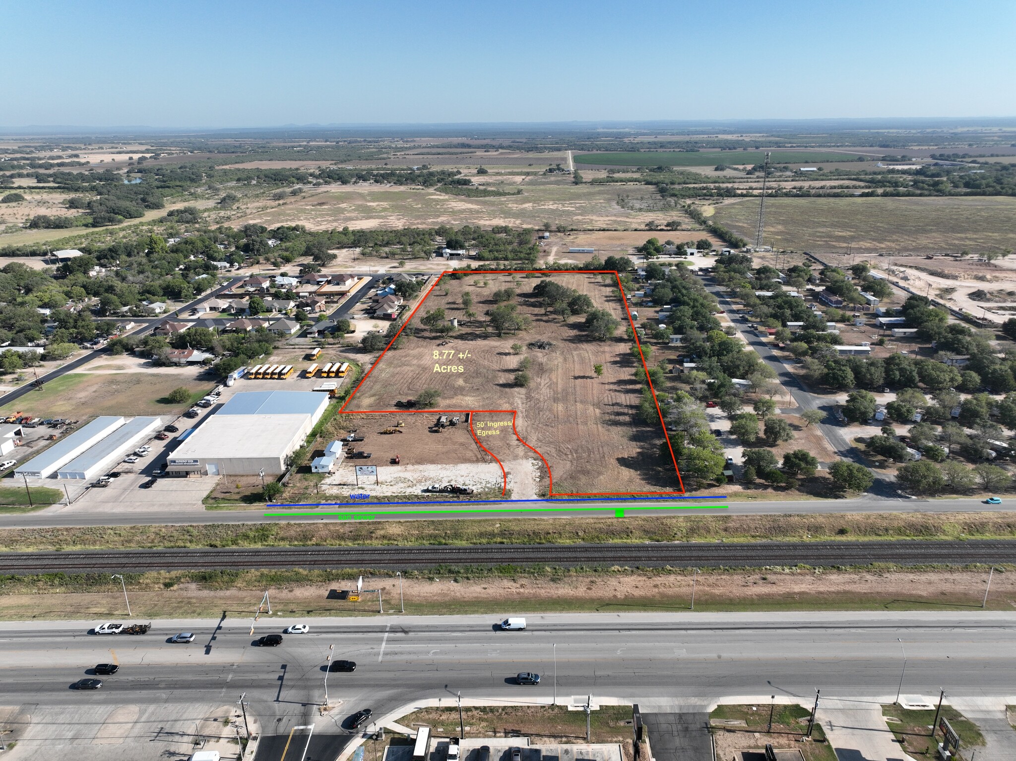 146 18th Street, Hondo, TX for sale Aerial- Image 1 of 5