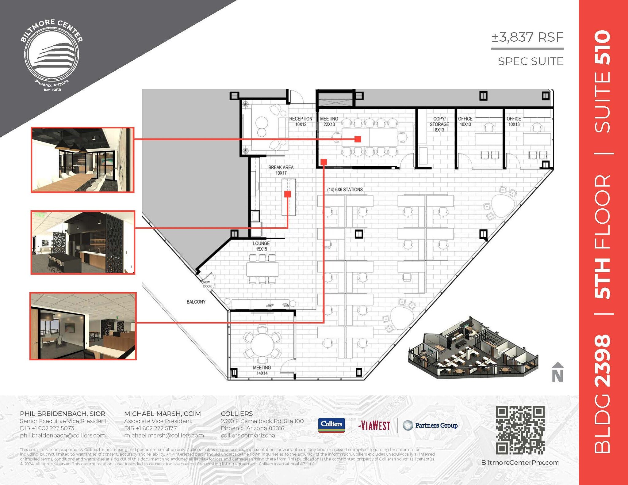 2398 E Camelback Rd, Phoenix, AZ à louer Plan d  tage- Image 1 de 9