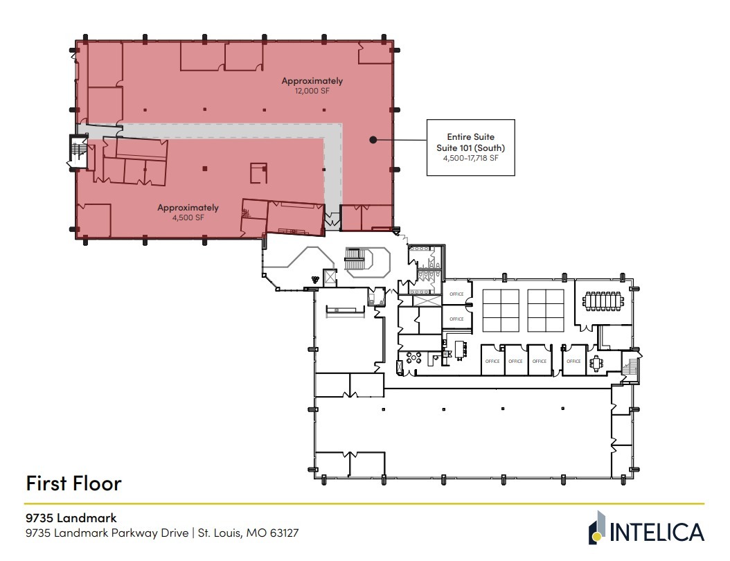 9735 Landmark Parkway Dr, Sunset Hills, MO à louer Plan d  tage- Image 1 de 1