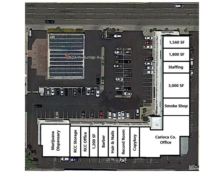 2601 W Dunlap Rd, Phoenix, AZ à louer - Plan de site - Image 2 de 6