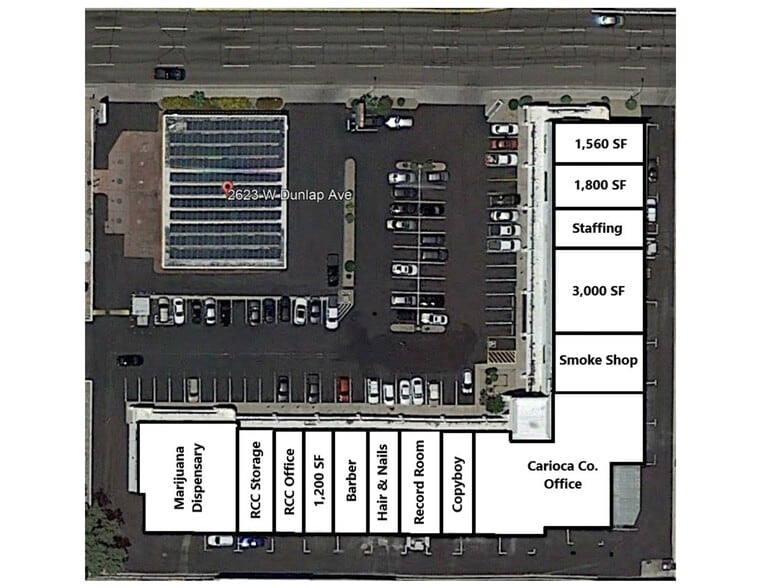 2601 W Dunlap Rd, Phoenix, AZ for lease - Site Plan - Image 2 of 6