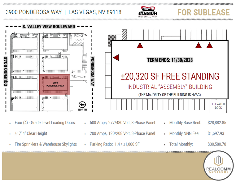 3900 W Ponderosa Way, Las Vegas, NV for lease - Building Photo - Image 2 of 5