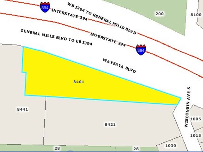8401 Wayzata Blvd, Golden Valley, MN à louer - Plan cadastral - Image 3 de 5