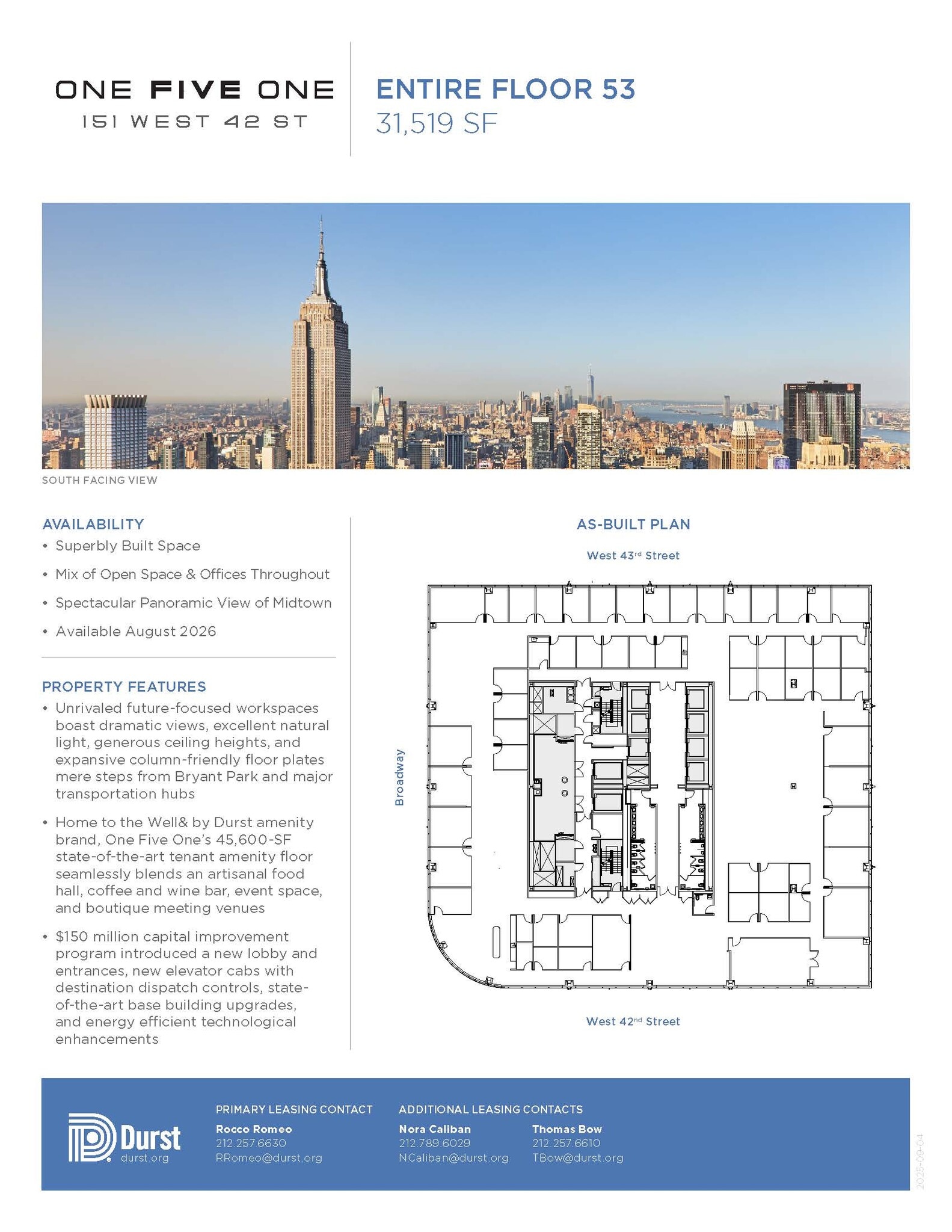 151 W 42nd St, New York, NY for lease Interior Photo- Image 1 of 1