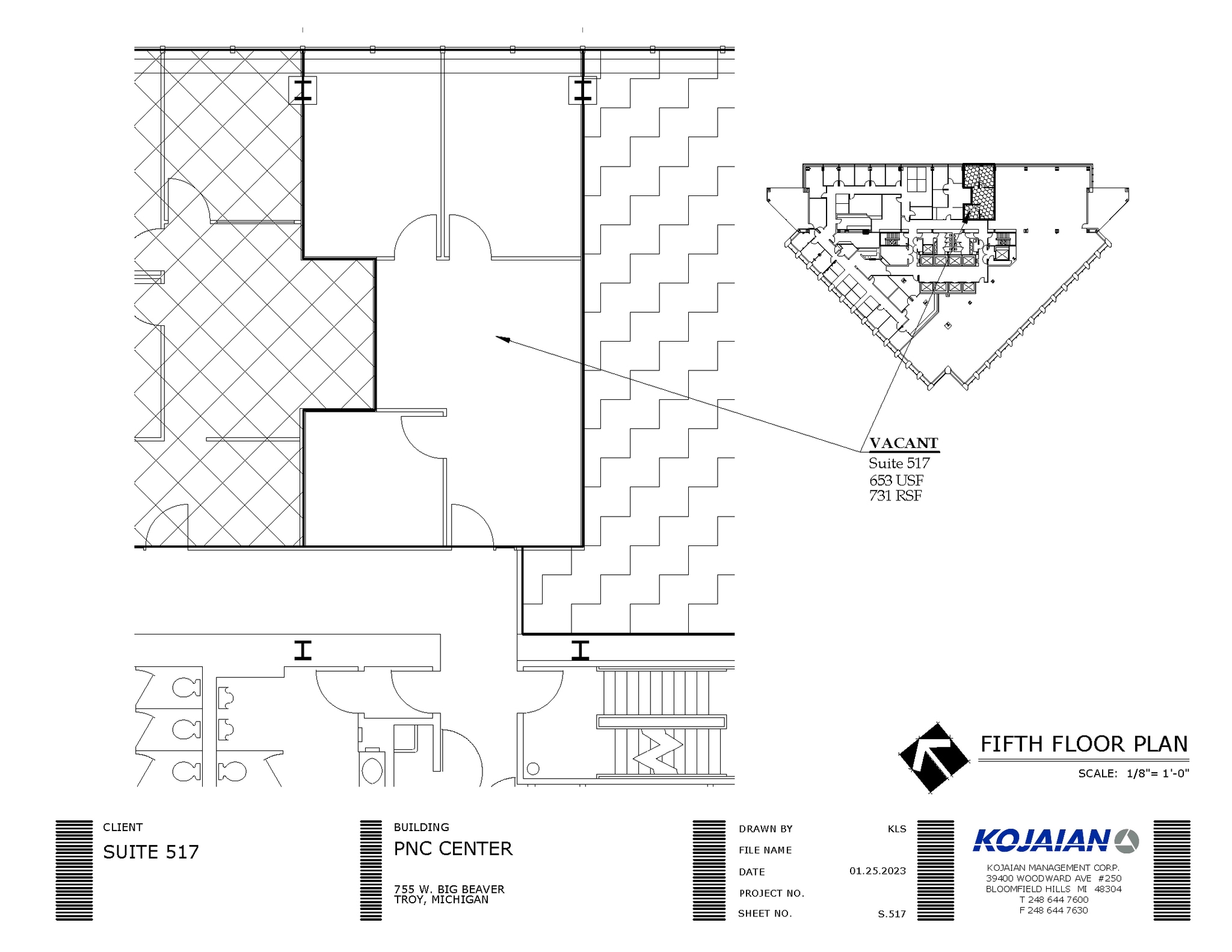 755 W Big Beaver Rd, Troy, MI for lease Floor Plan- Image 1 of 1