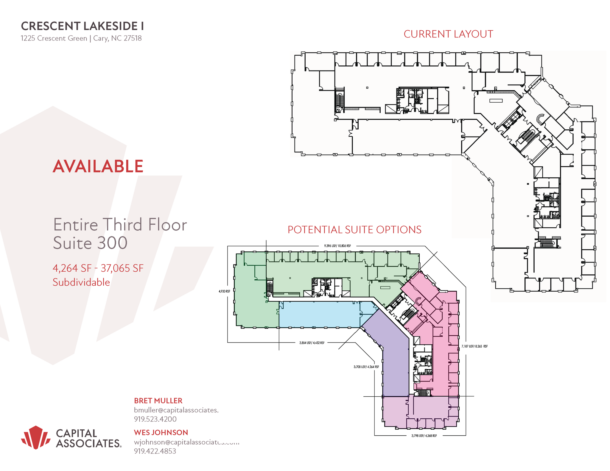 1225 Crescent Green Dr, Cary, NC à louer Plan d  tage- Image 1 de 1