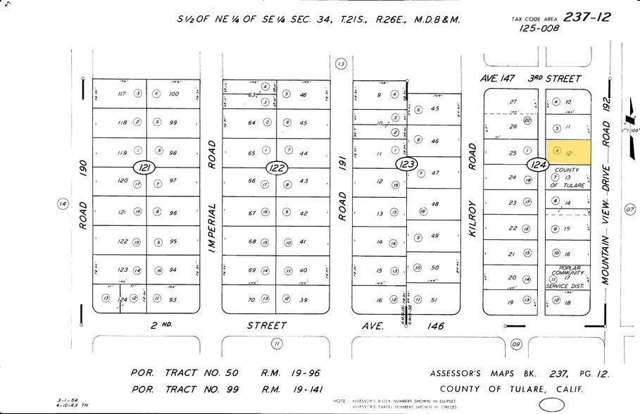 14675 Road 192, Poplar, CA à vendre - Plan cadastral - Image 1 de 4