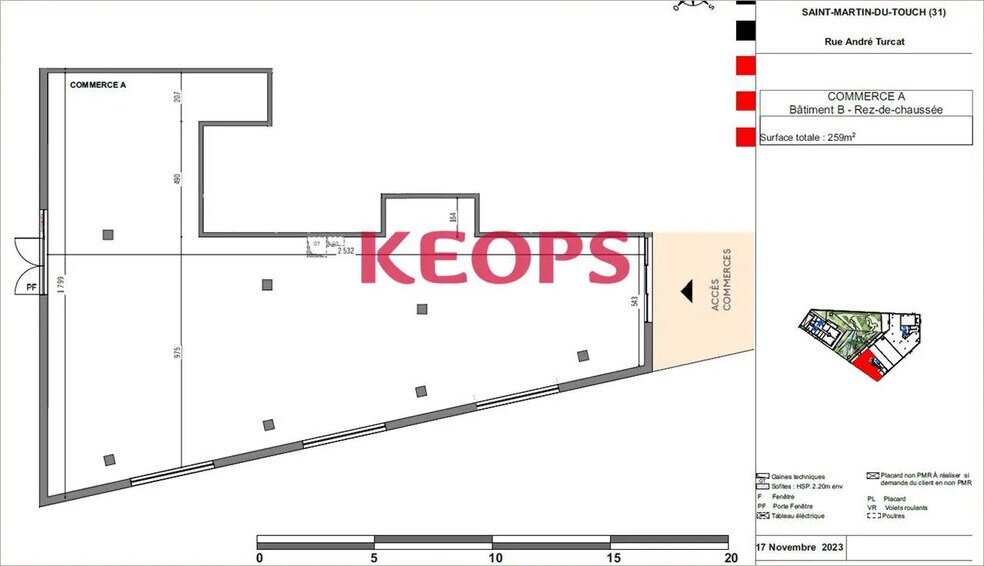 Retail in Toulouse for lease - Floor Plan - Image 3 of 6