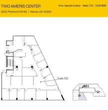 3500 Piedmont Rd NE, Atlanta, GA à louer Plan d’étage- Image 1 de 1
