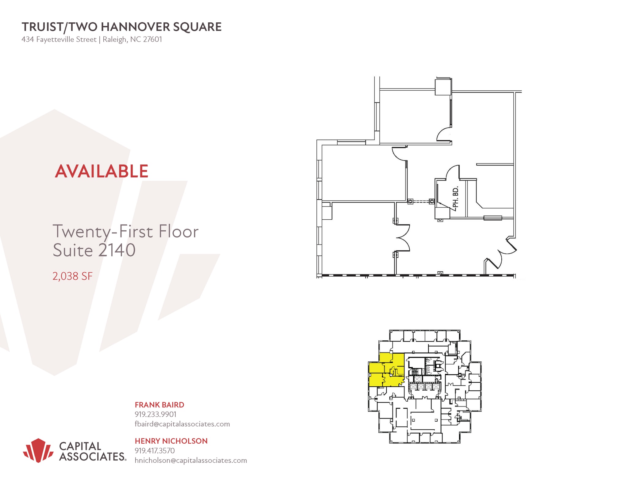 434 Fayetteville St, Raleigh, NC à louer Photo intérieure- Image 1 de 1