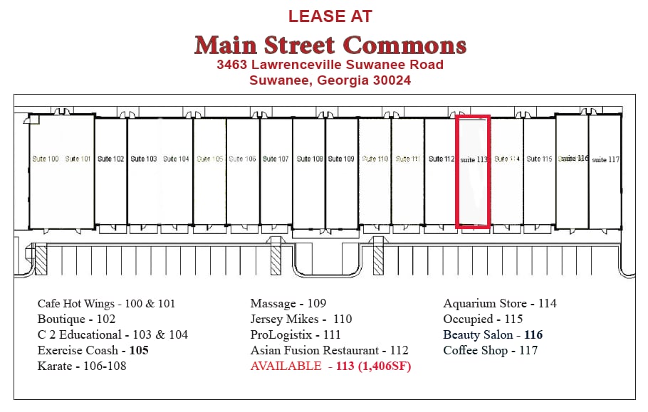 3463 Lawrenceville Suwanee Rd, Suwanee, GA for lease Interior Photo- Image 1 of 1