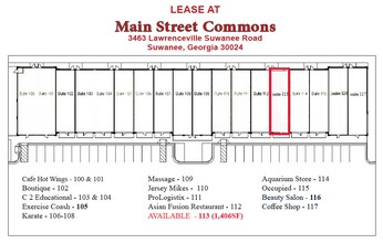 3463 Lawrenceville Suwanee Rd, Suwanee, GA for lease Interior Photo- Image 1 of 1
