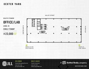 700 Dexter Ave N, Seattle, WA à louer Plan d’étage- Image 1 de 1