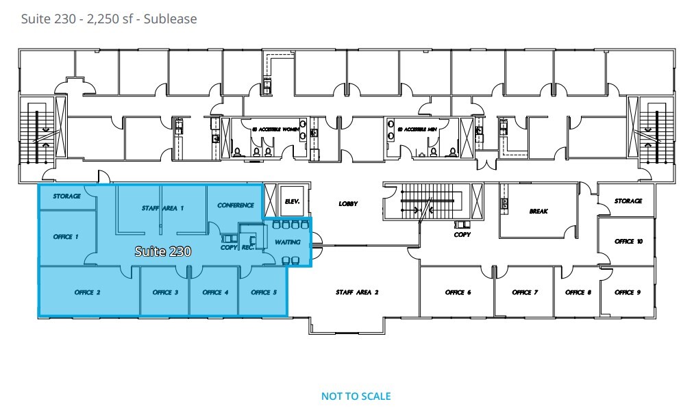 900 Truxtun Ave, Bakersfield, CA à louer Plan d  tage- Image 1 de 1