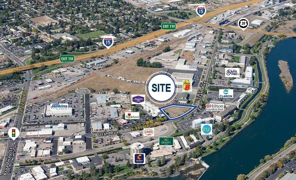 683 Lindsay Blvd, Idaho Falls, ID à vendre - Aérien - Image 2 de 3