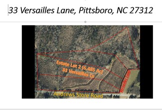 Plus de détails pour Versailles Lane, Pittsboro, NC - Terrain à vendre