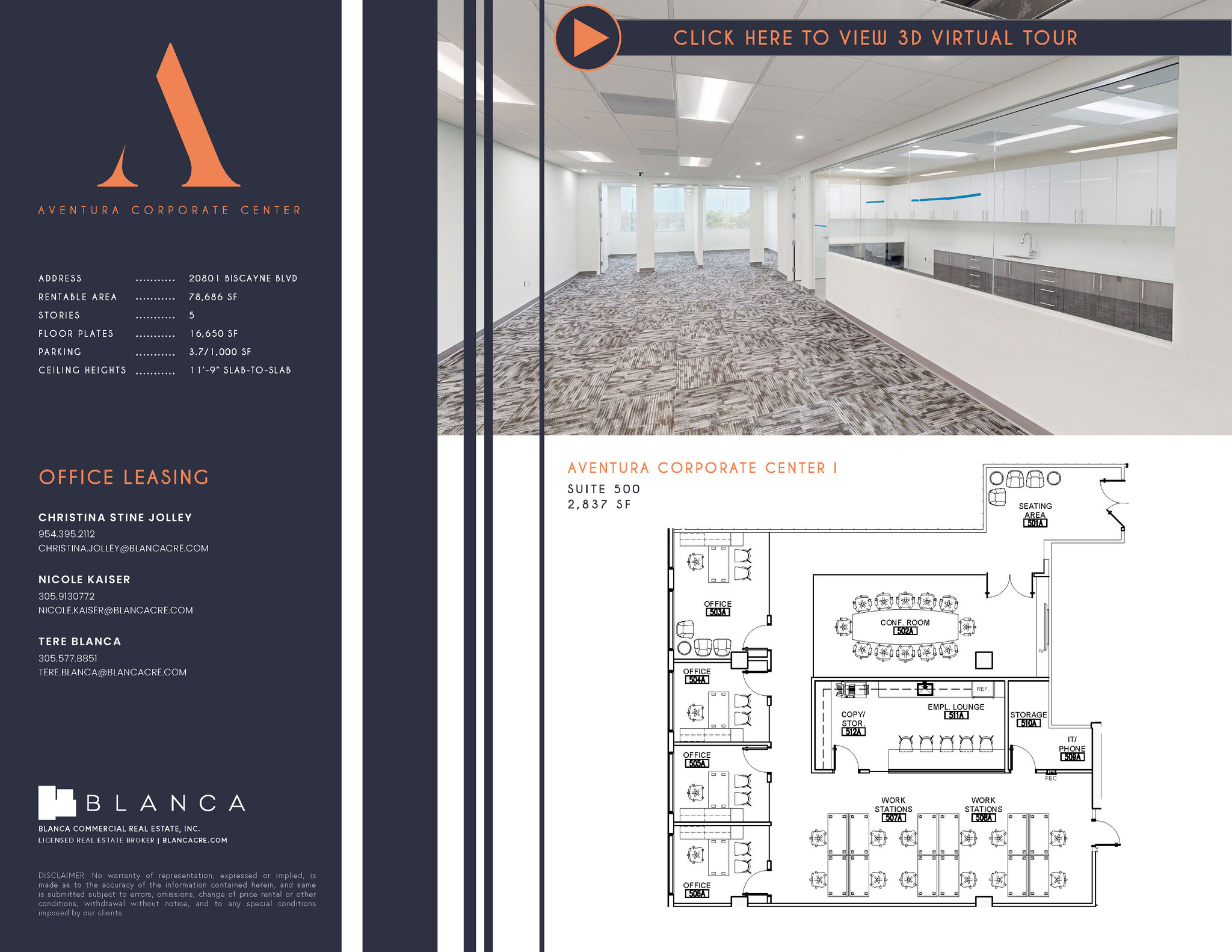 20801-20807 Biscayne Blvd, Aventura, FL à louer Plan d’étage- Image 1 de 1