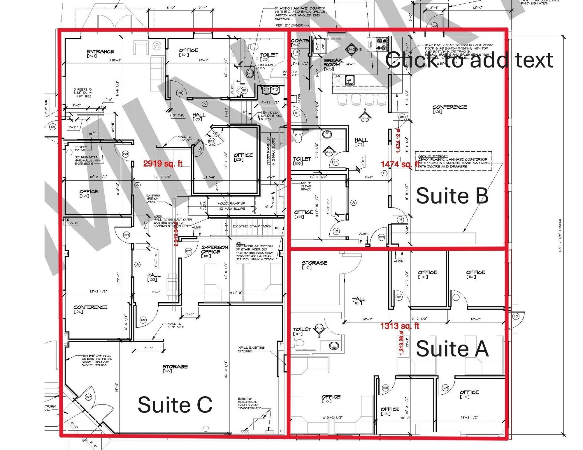 1213 Center St, Lansing, MI à vendre Plan d’étage- Image 1 de 1