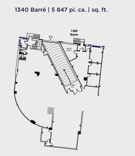 1320-1390 Rue Barré, Montréal, QC for lease Floor Plan- Image 1 of 1